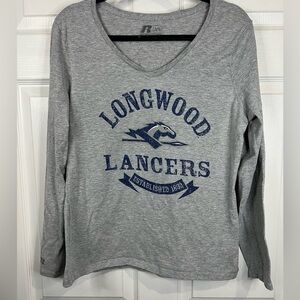 Russell Women's Longwood University shirt - Gray - Size Large (12/14)